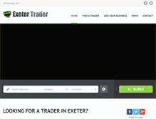 Tablet Screenshot of exetertrader.com